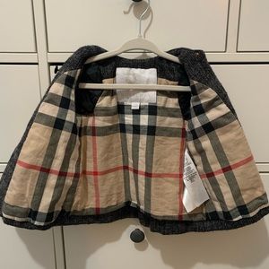 Burberry brand. Size 6 months. Gray color.